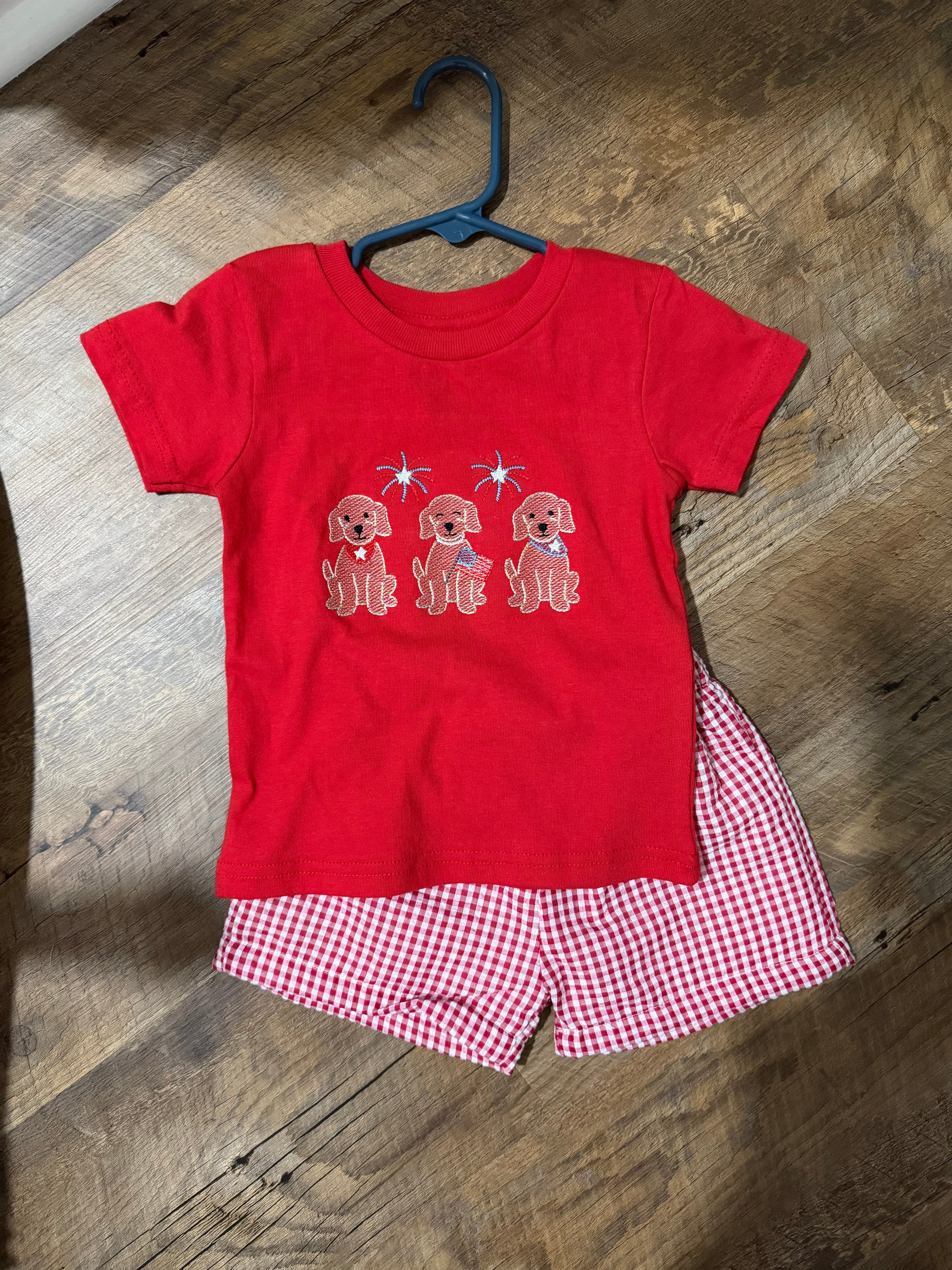 Boy’s Fourth of July Puppy Dog Set
