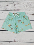 Boys Green Mallard Boardshorts