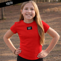 Lulu Mac Red Kids Baby Doll Top