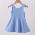 Blue Active Scalloped Dress