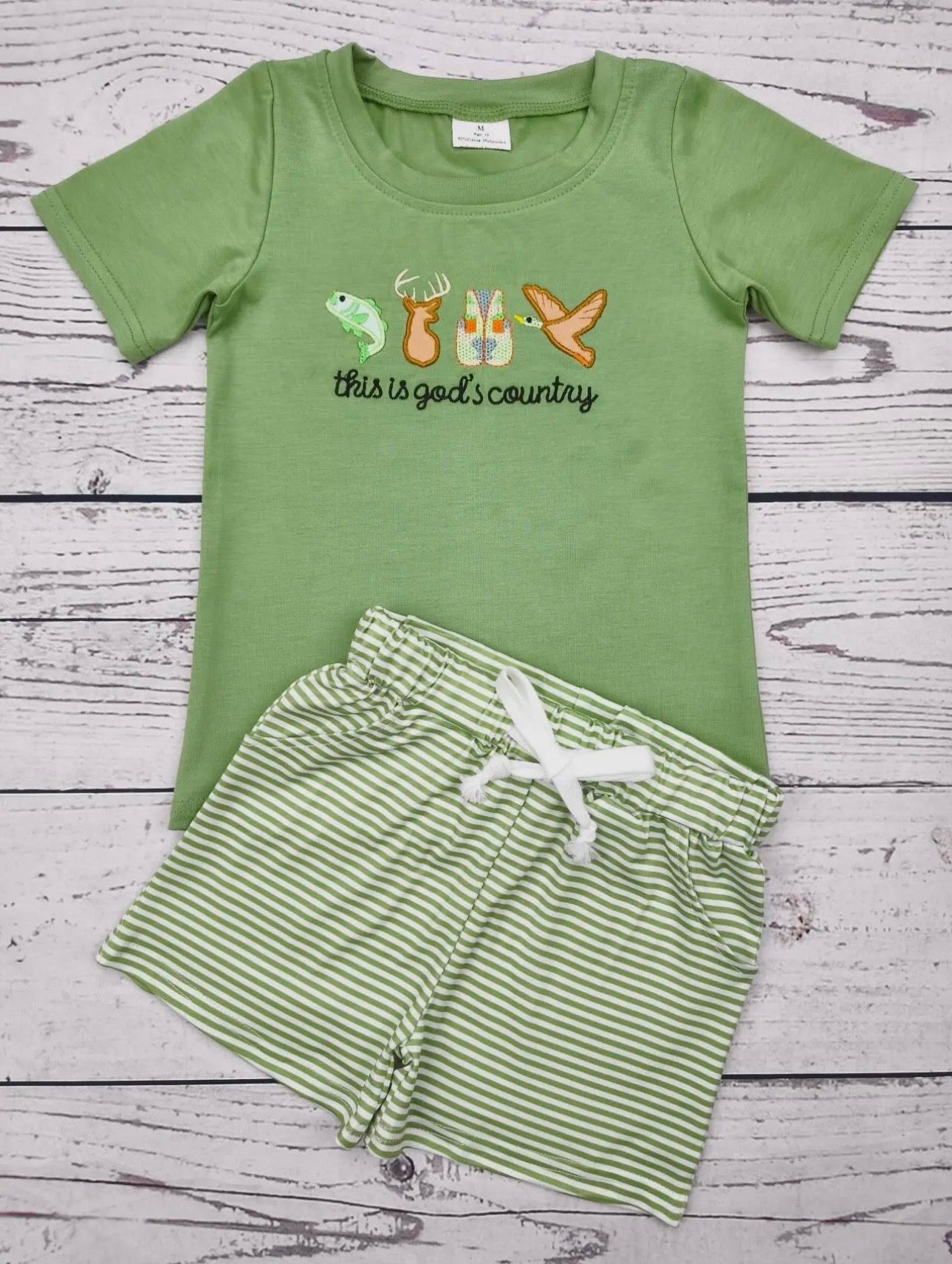 Boys Green Hunting Set