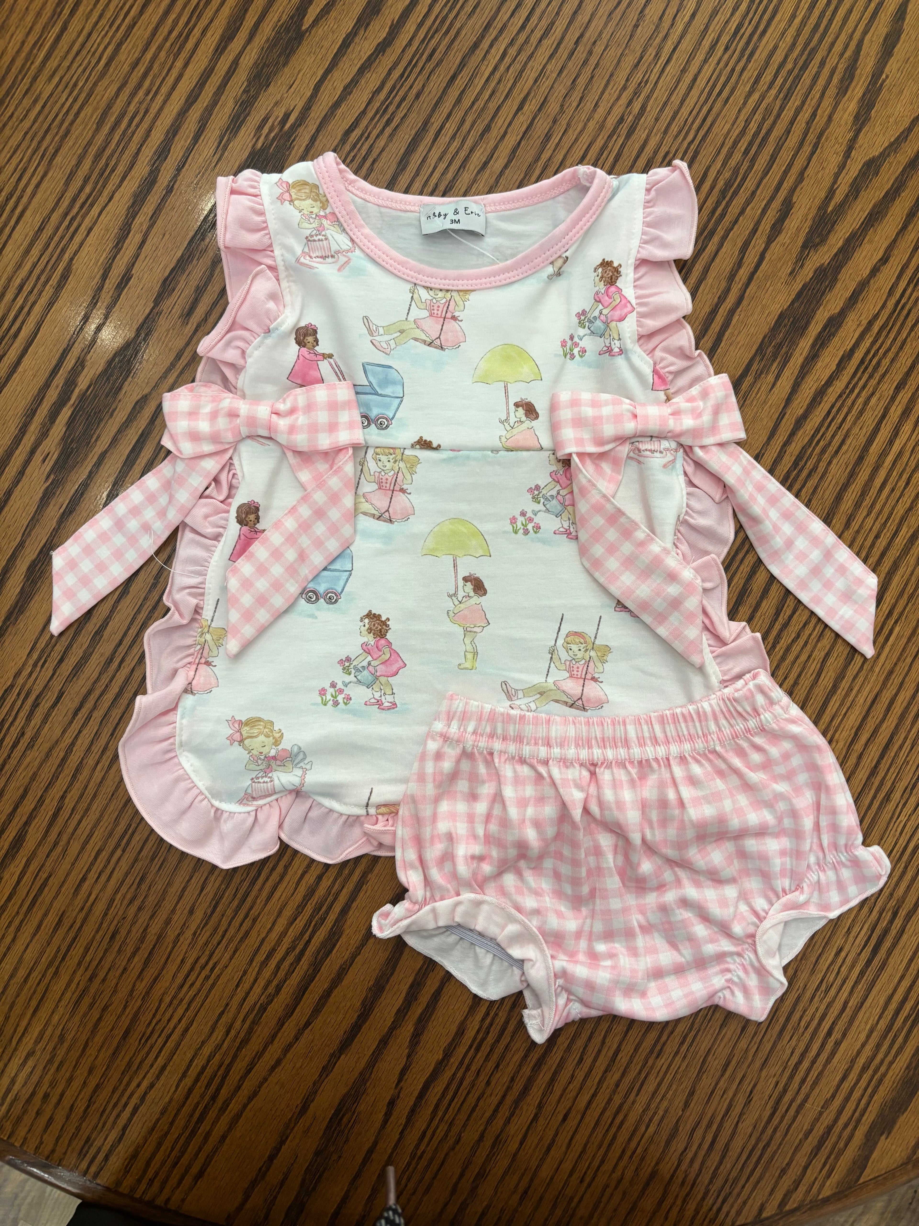 Pink All Day Adventure Bloomer Set