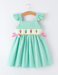 Ice Cream Embroidered Dress