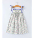 Girls Purple Floral Dress