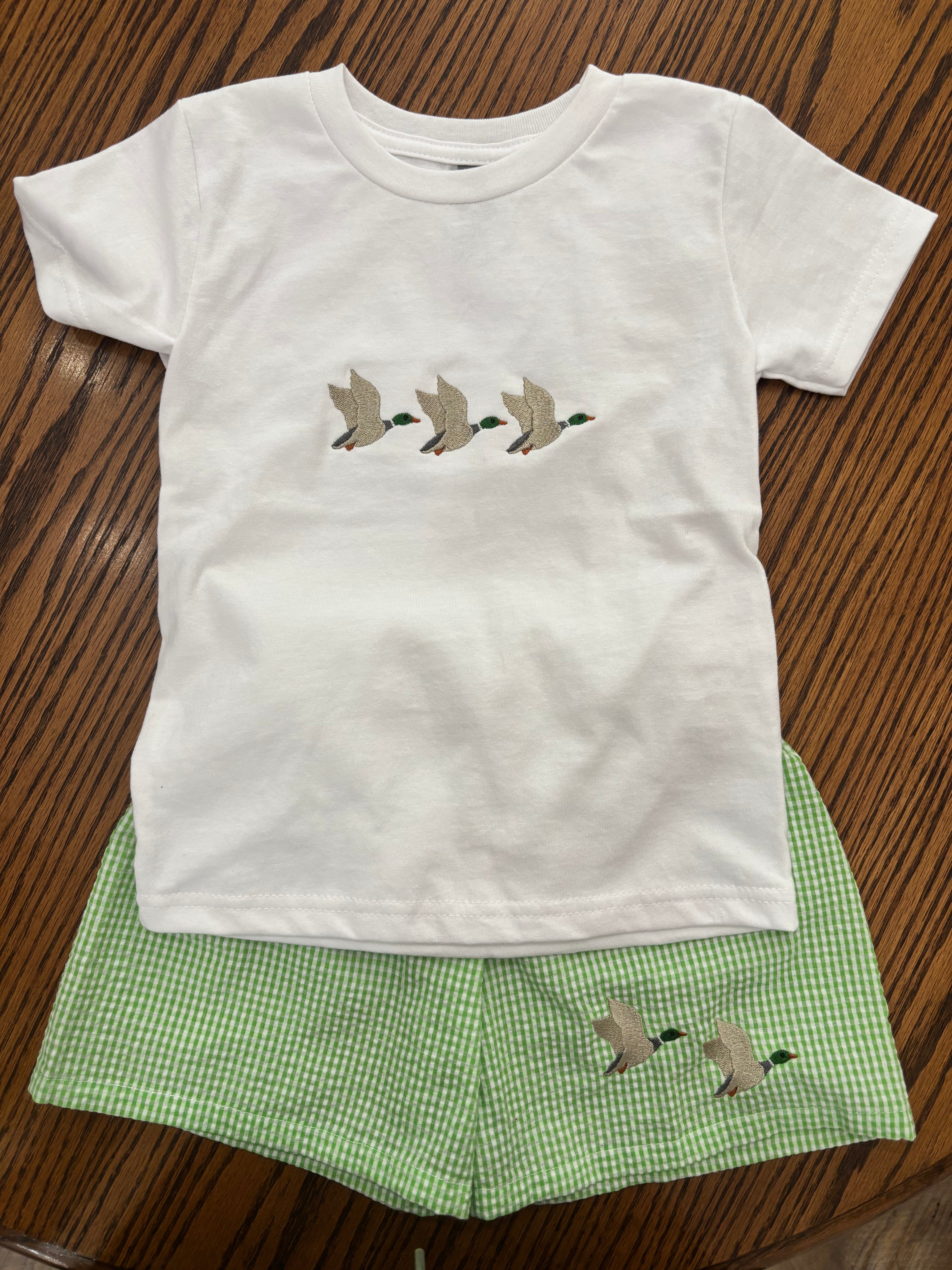 Boy’s Embroidery Duck Set