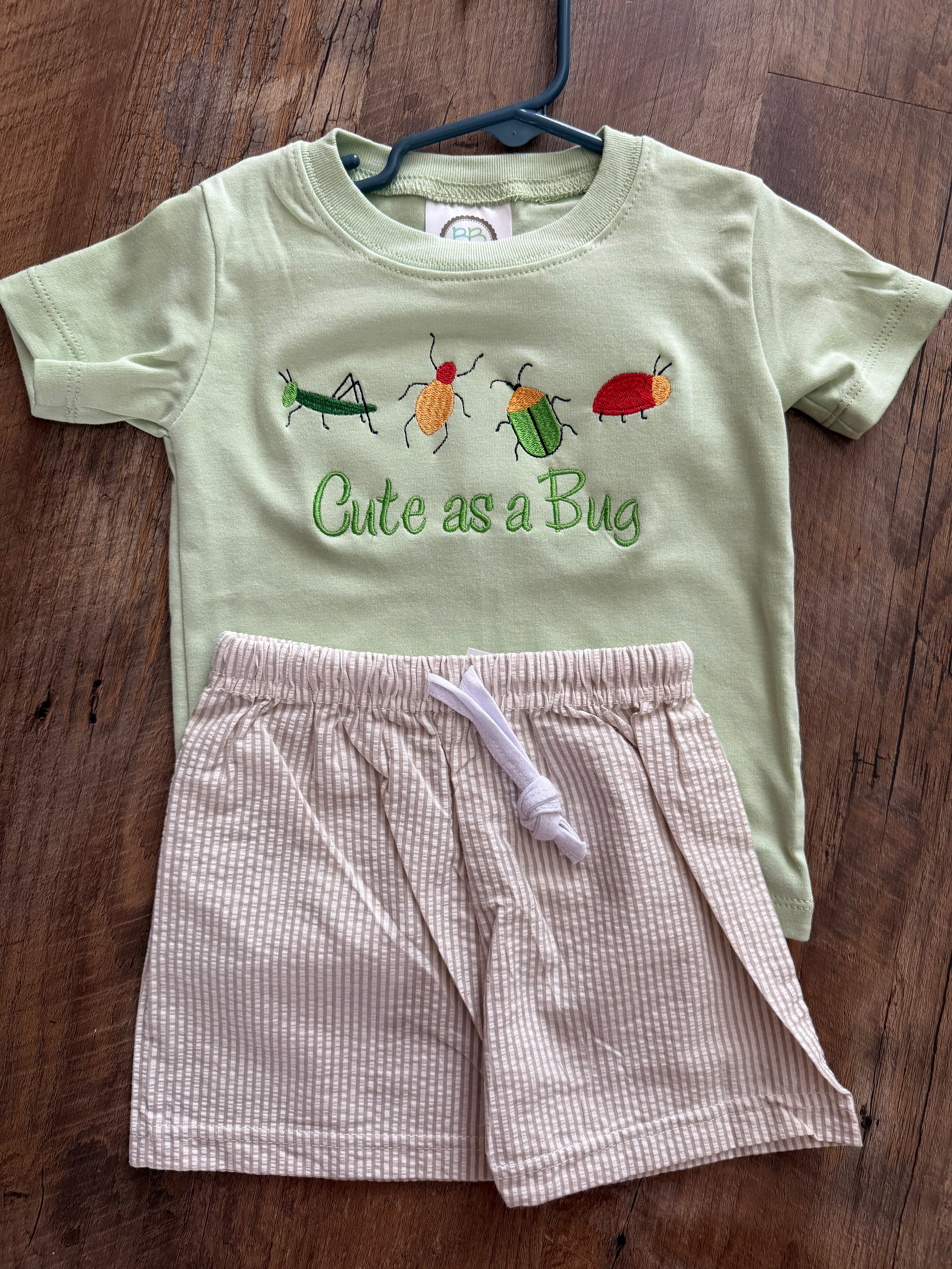 Boy’s Green Cute as a Bug Set