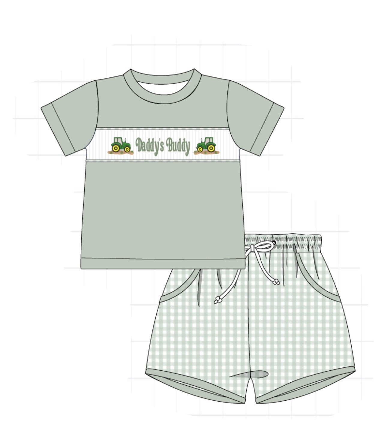 Daddy’s Buddy Shorts Set