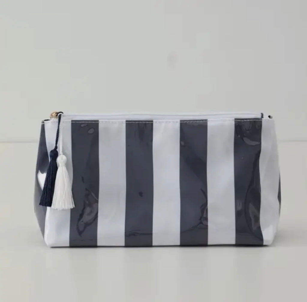 Travel Stripe Cosmetic Bag