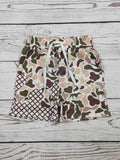 Boys Hunting Camouflage Drip Shorts